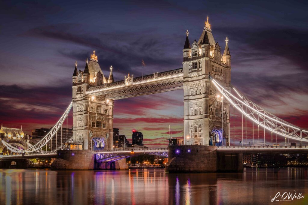 London Tower Bridge at sunrise